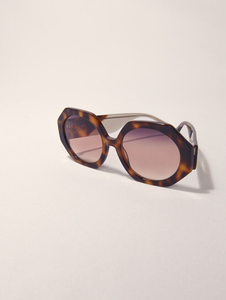 Runde Sonnenbrille aus Acetat