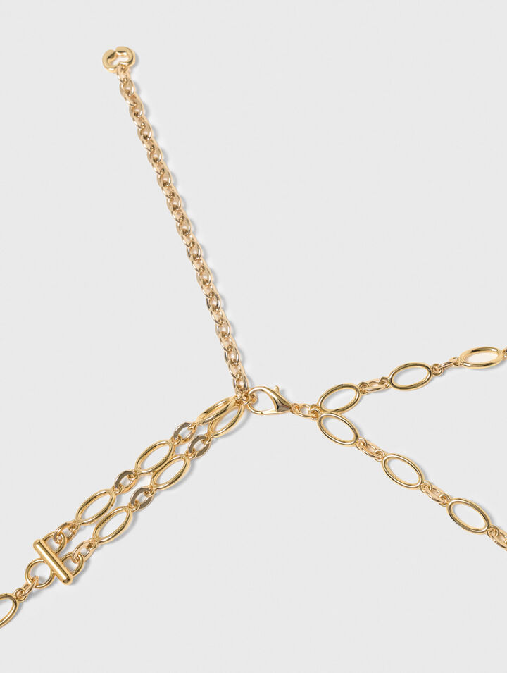 Doppelketteng&uuml;rtel mit Charms