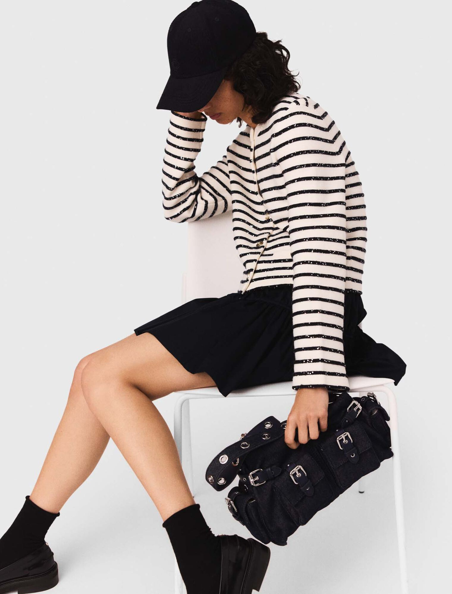 Cardigan aus Wolle mit Druckknöpfen