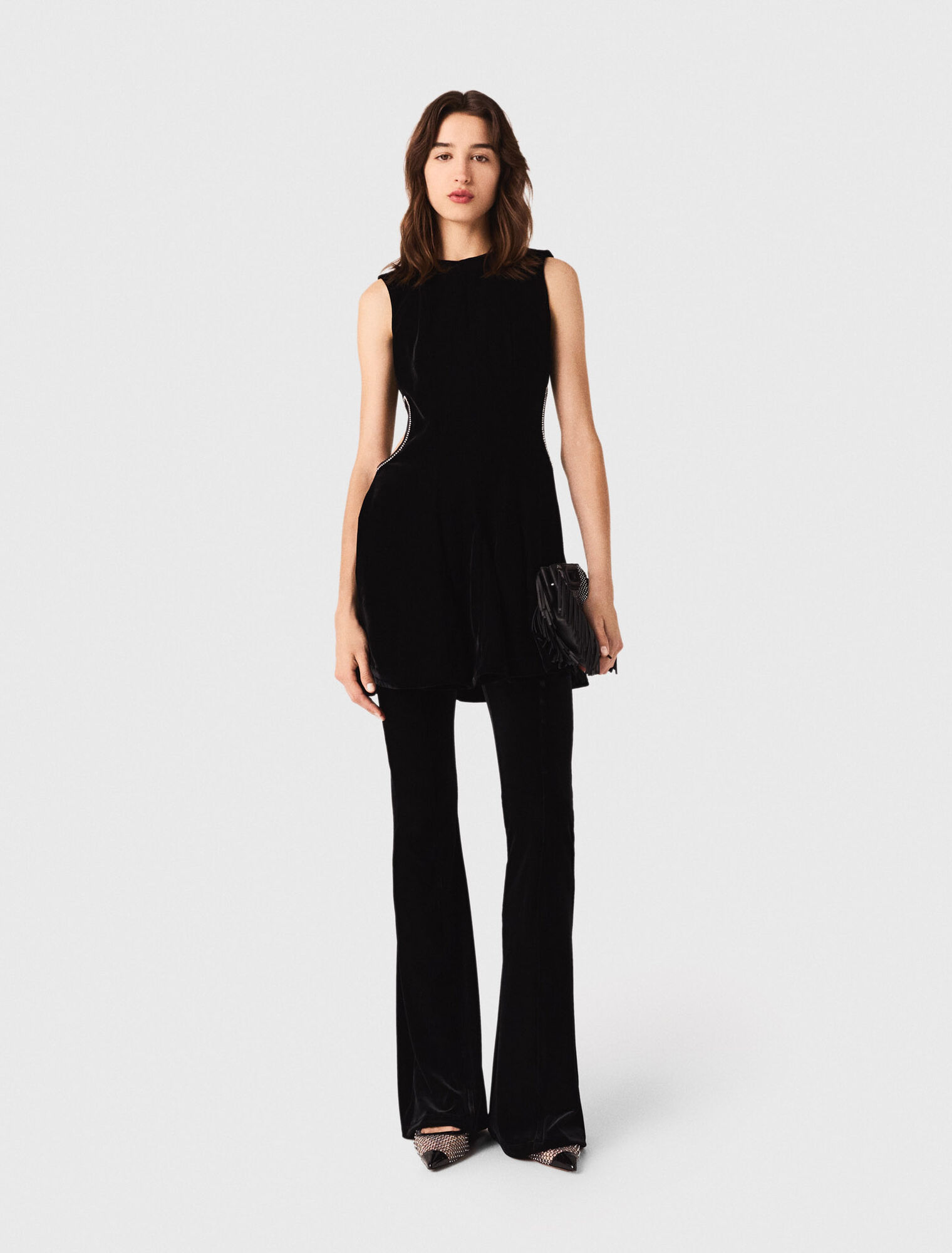 Kurzes Samtkleid