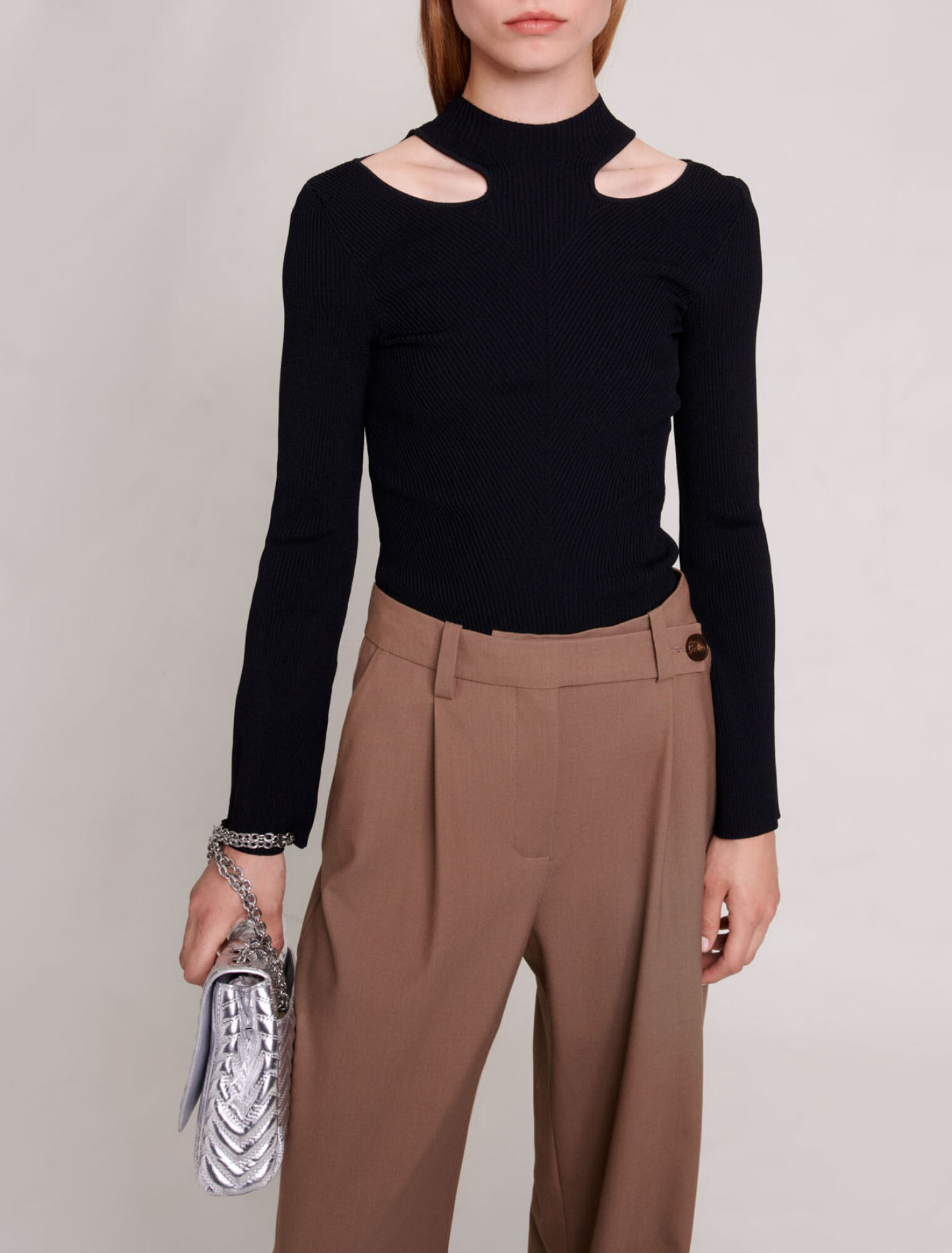 Cutaway-Strickpullover