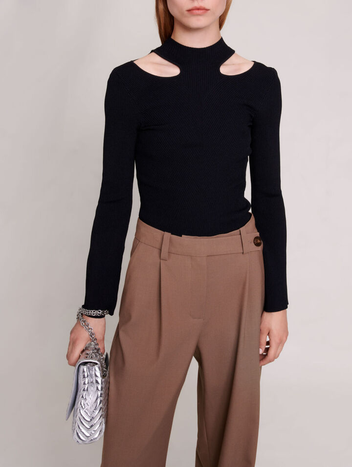 Cutaway-Strickpullover