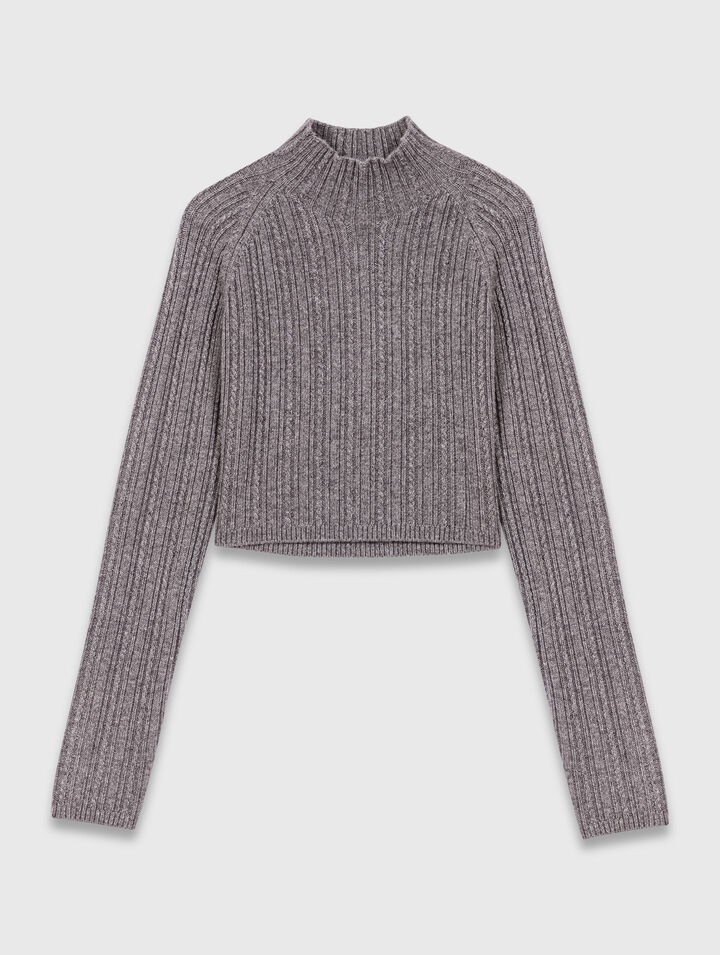 Strickkleid mit abnehmbarem Pullover