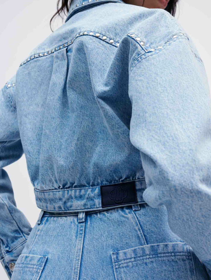 Jeansjacke mit Studs
