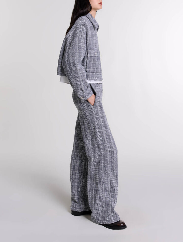 Kurzer Blouson aus Tweed