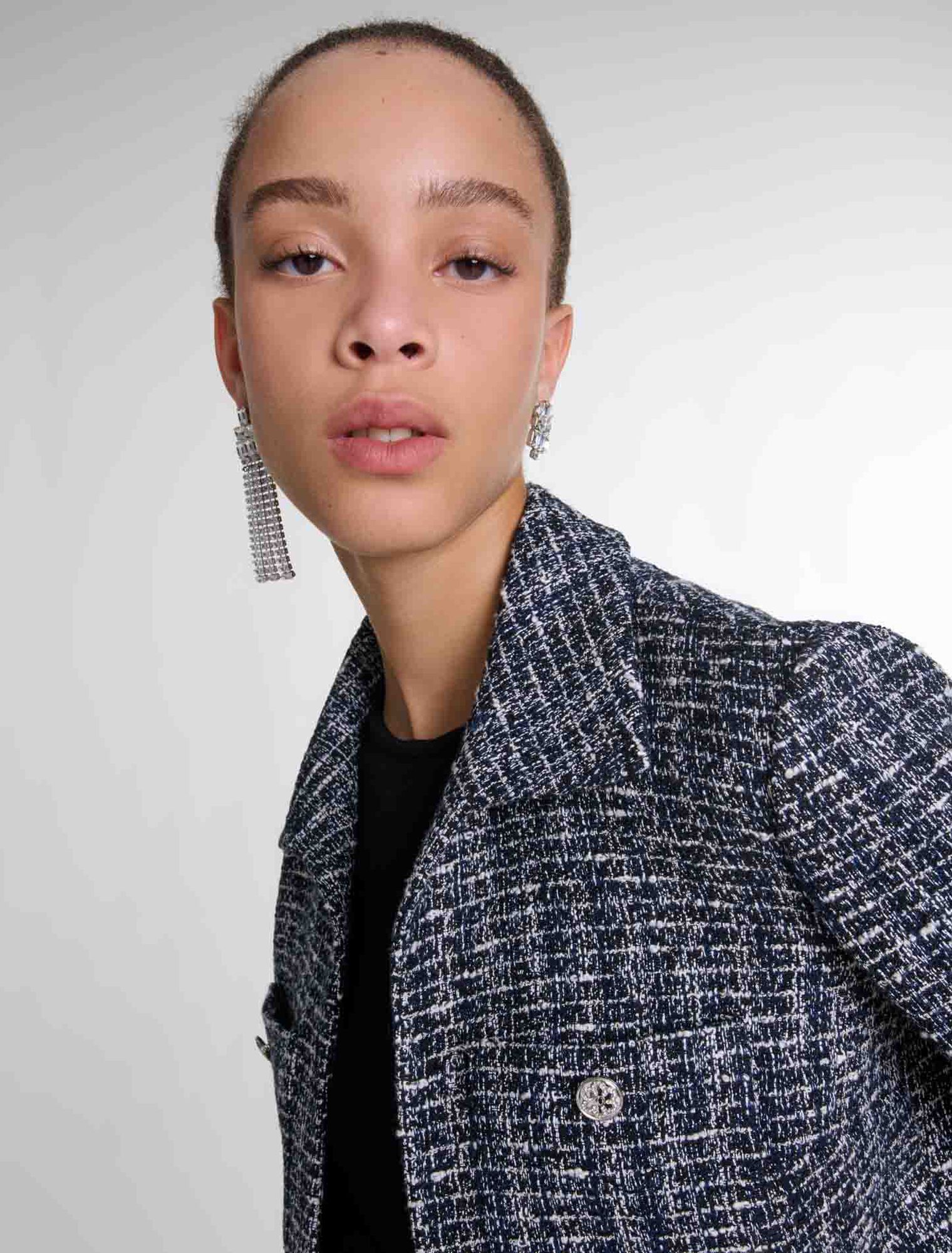 2-in-1 Tweed-Kleid