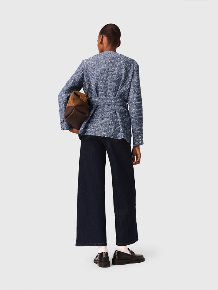 Tweed-Jacke mit 4 Taschen