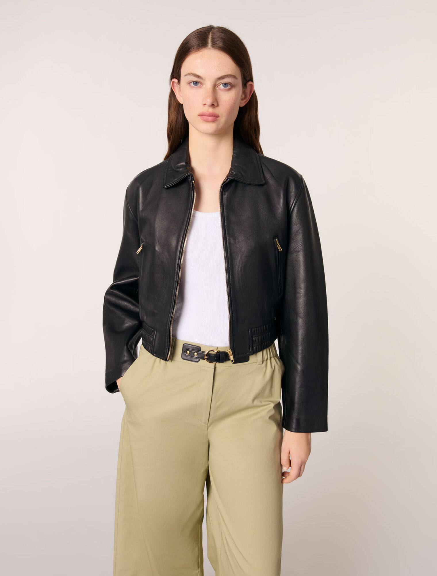 Lederblouson