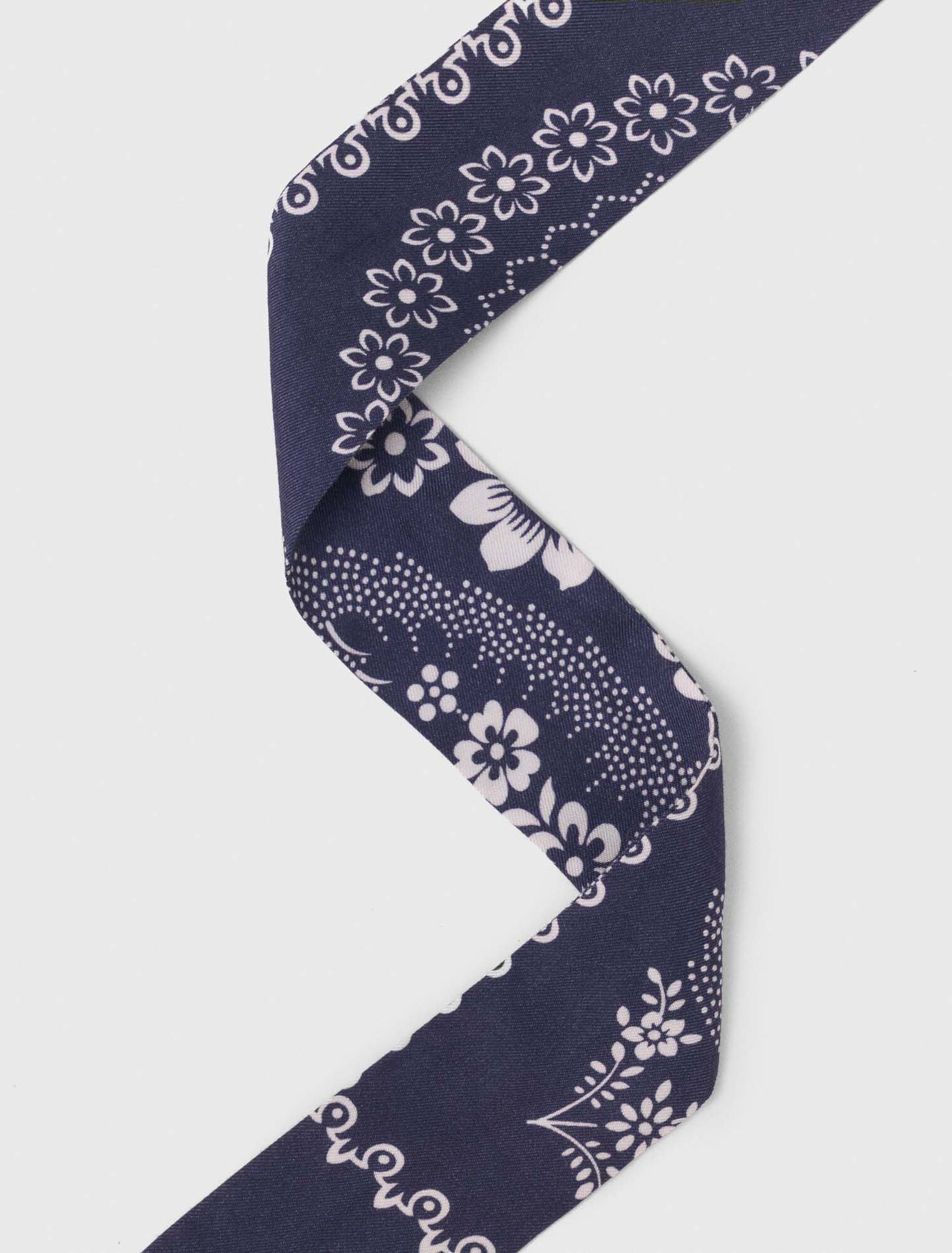 Bedrucktes Haargummi mit Twill