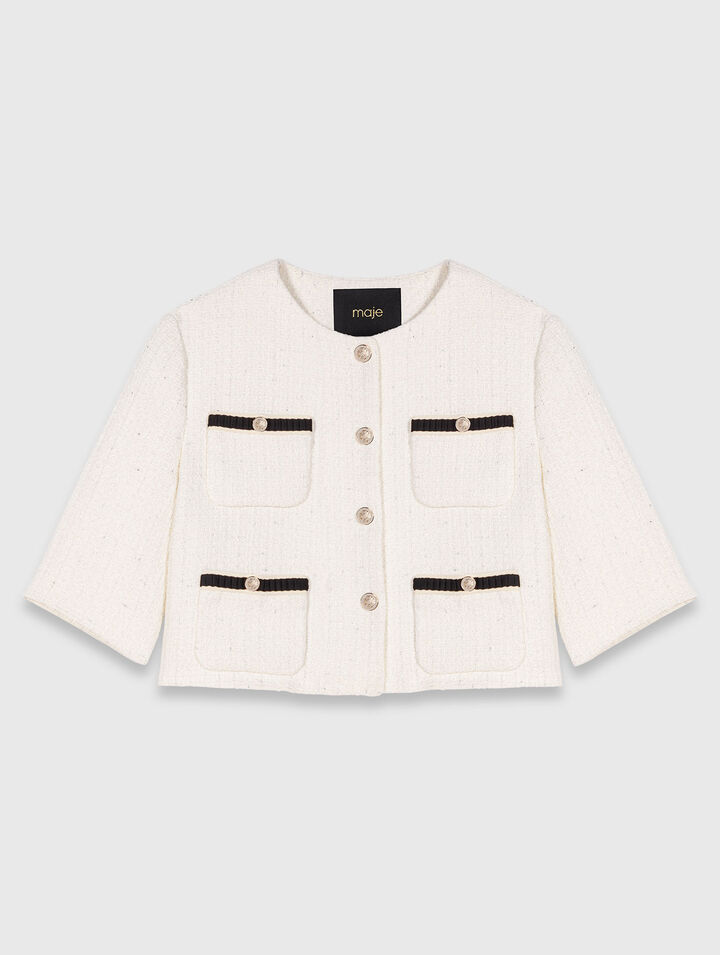 Kurze Tweed-Jacke