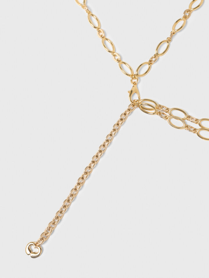 Doppelketteng&uuml;rtel mit Charms