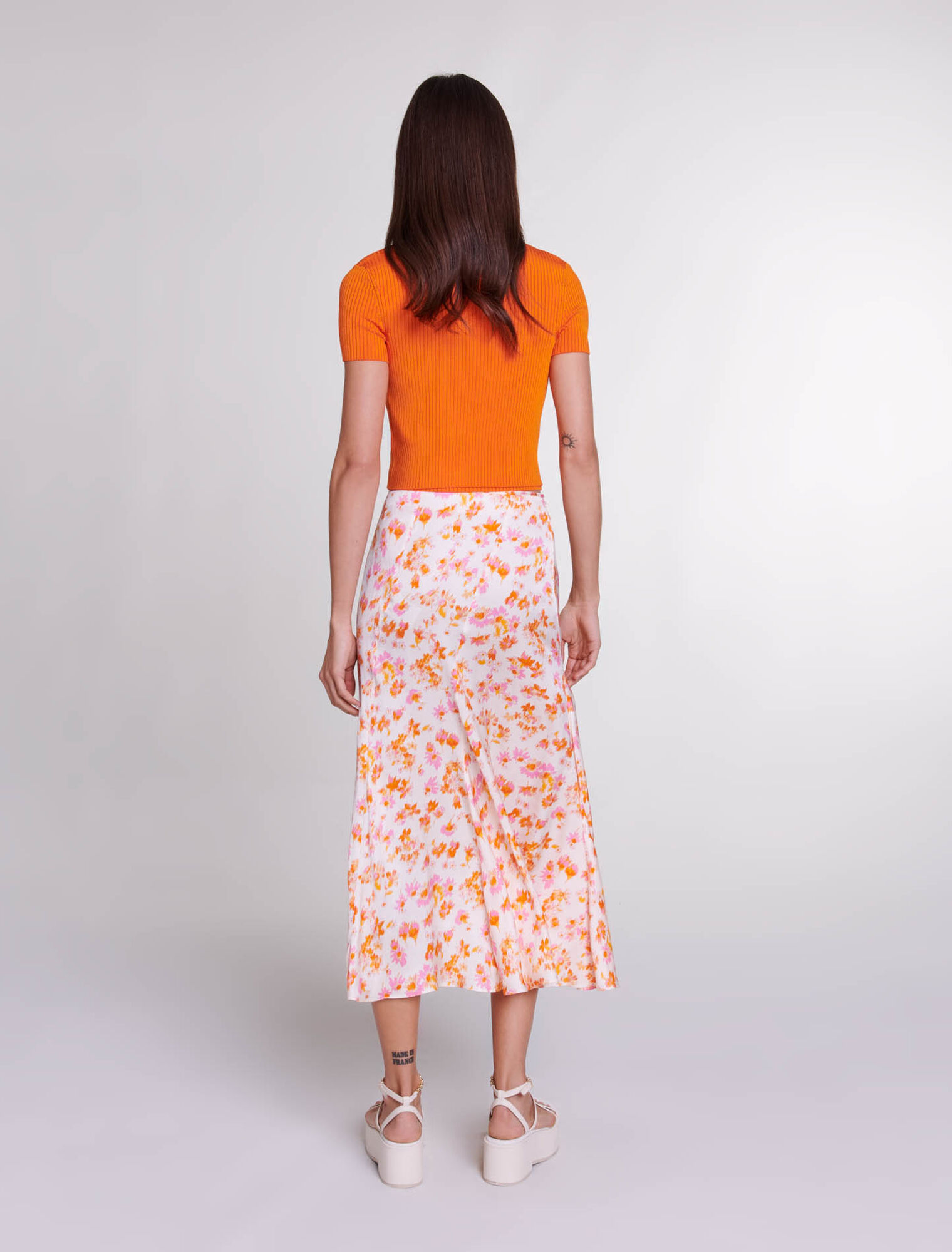 Twinset aus Rippstrick