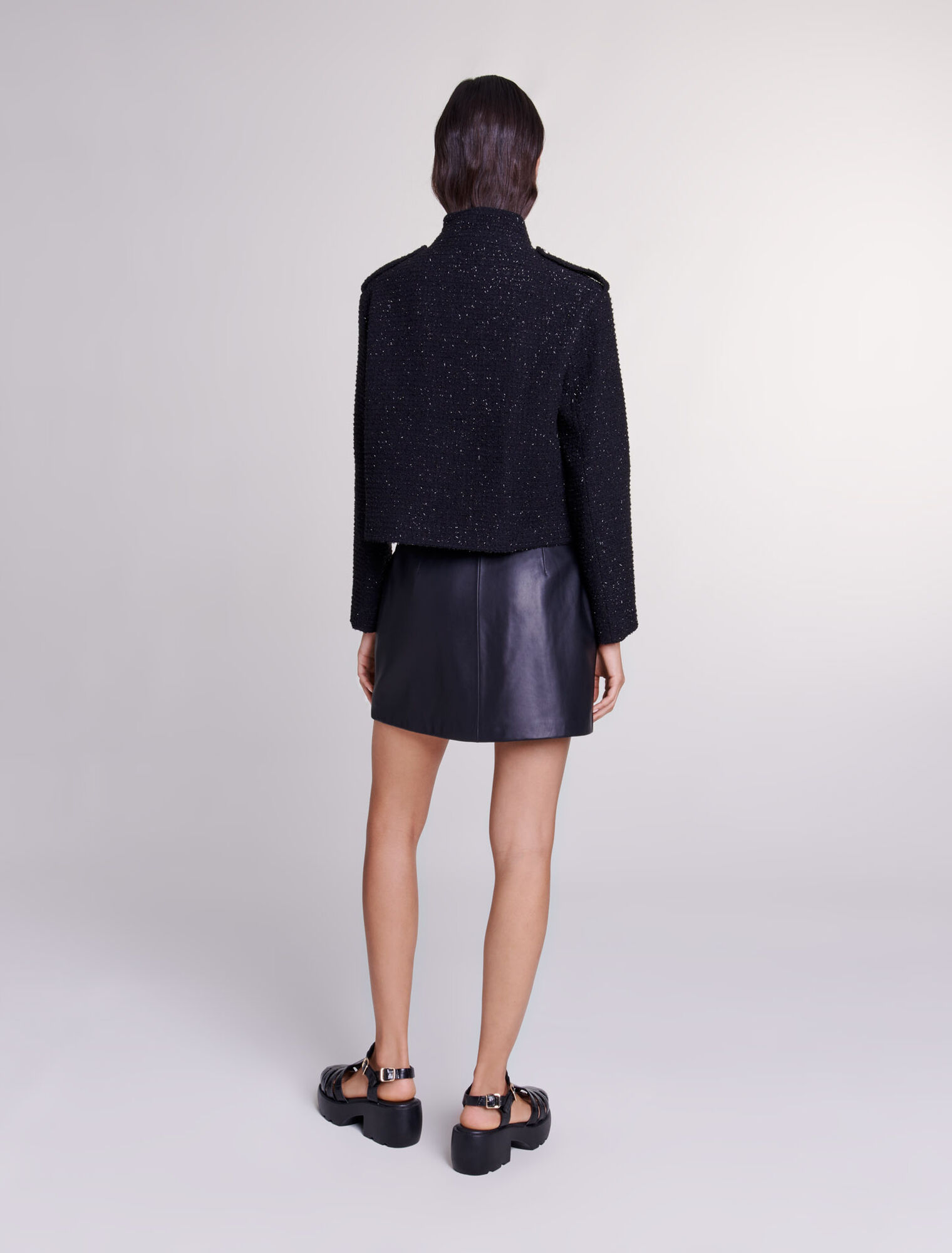 Kurze Tweed-Jacke