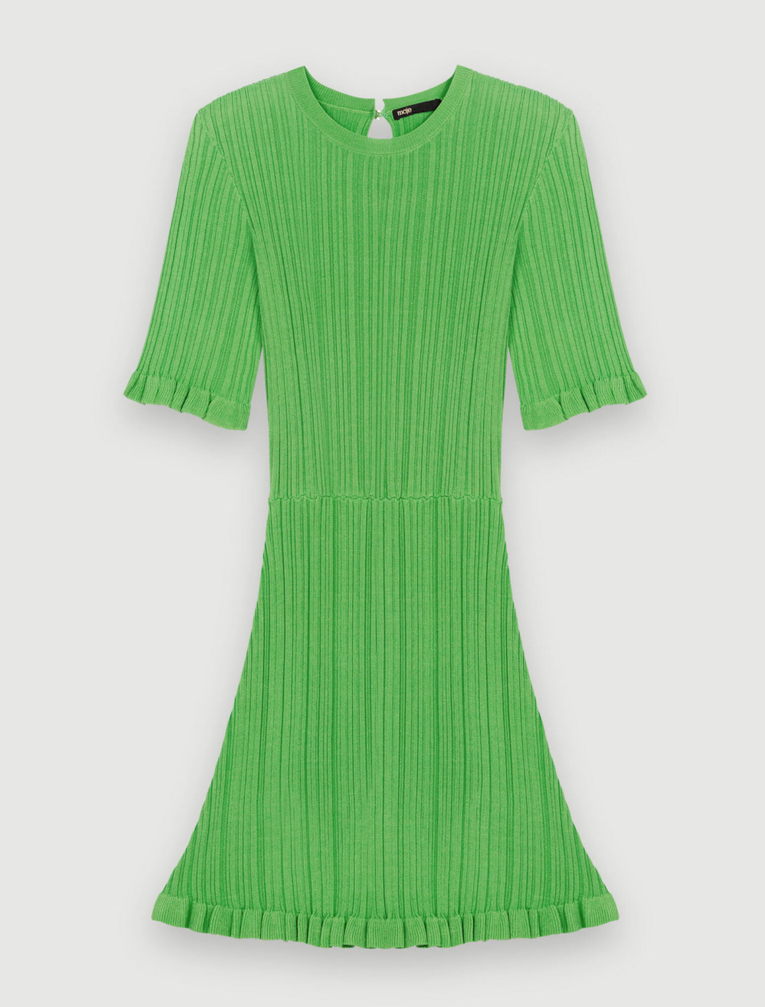 Strickkleid mit Volants