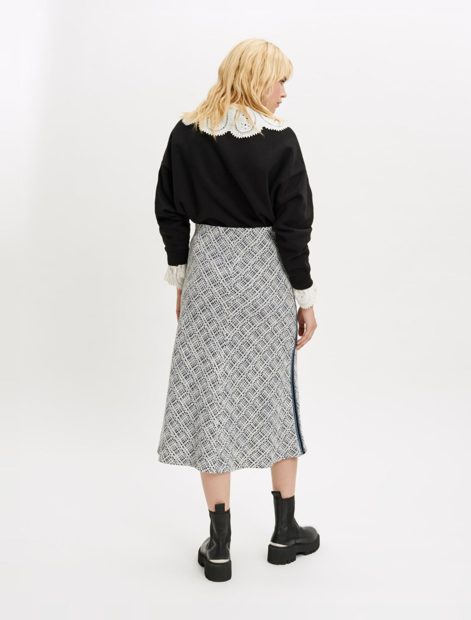 Midi-Rock aus Tweed