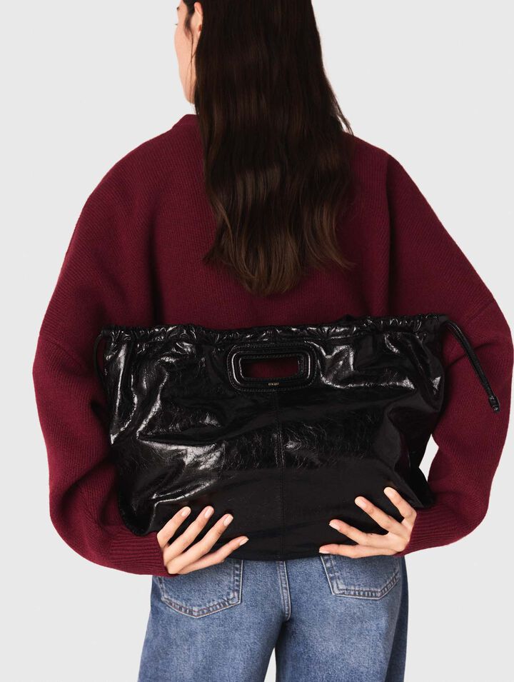 Tote-Tasche M aus Craquelé-Leder
