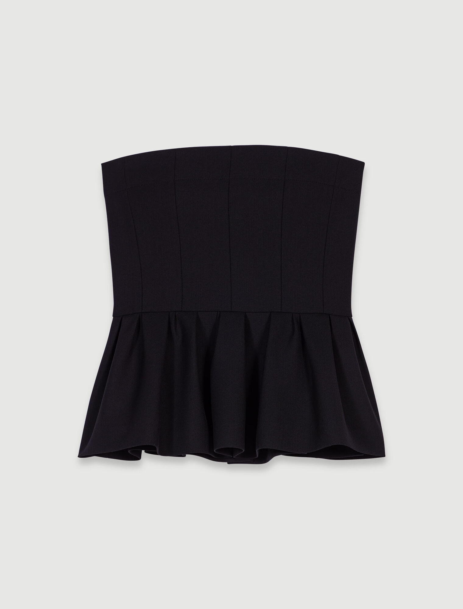 Bustier-Top mit Schößchen