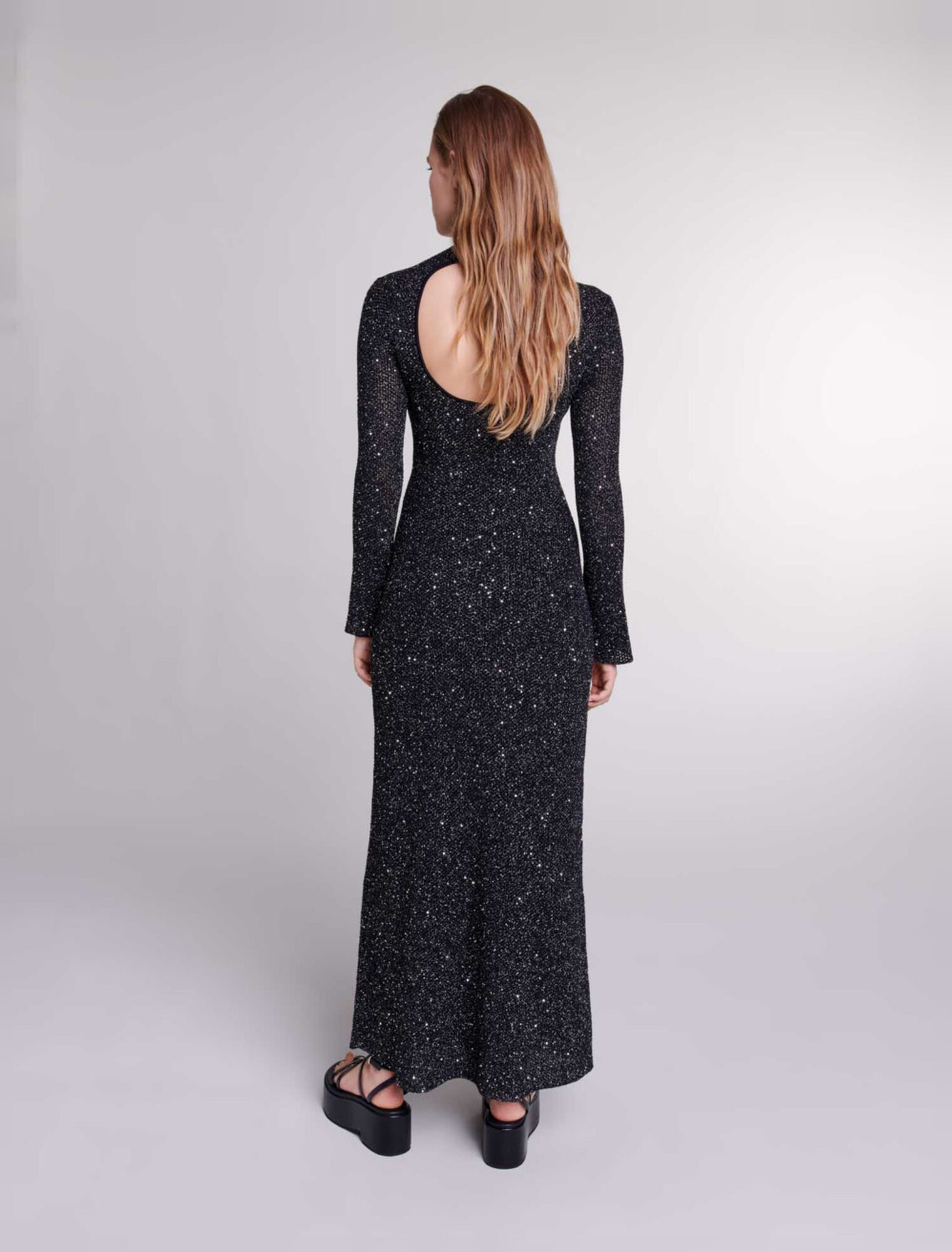 Langes Strickkleid