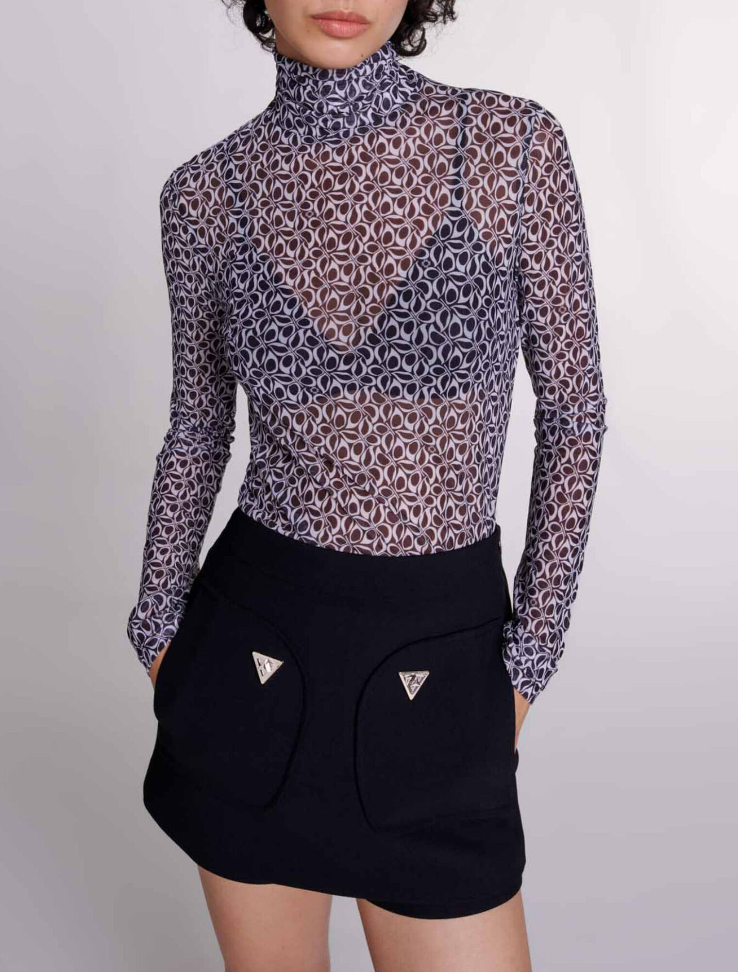 Halbdurchsichtiges Top