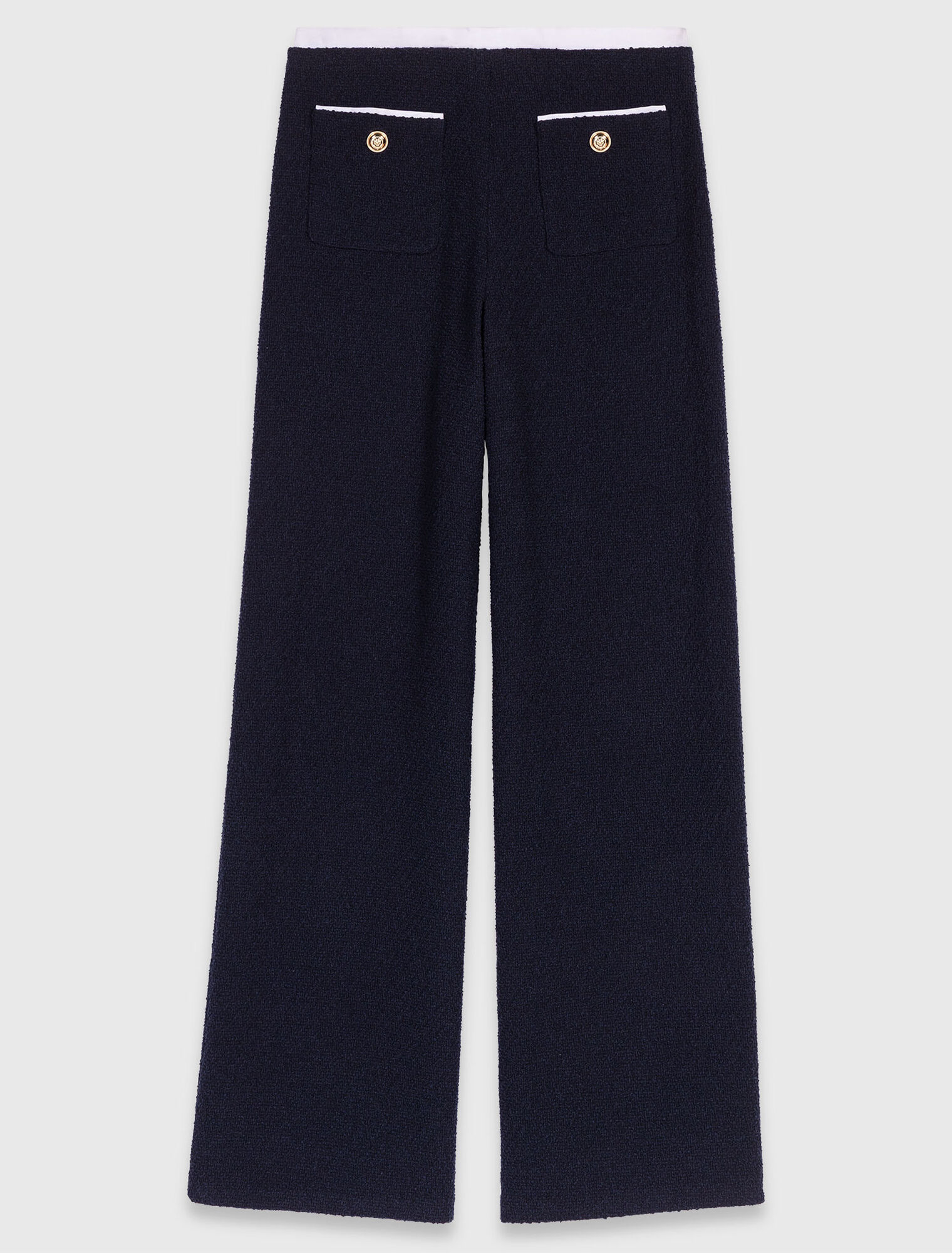 Gerade Tweed-Hose