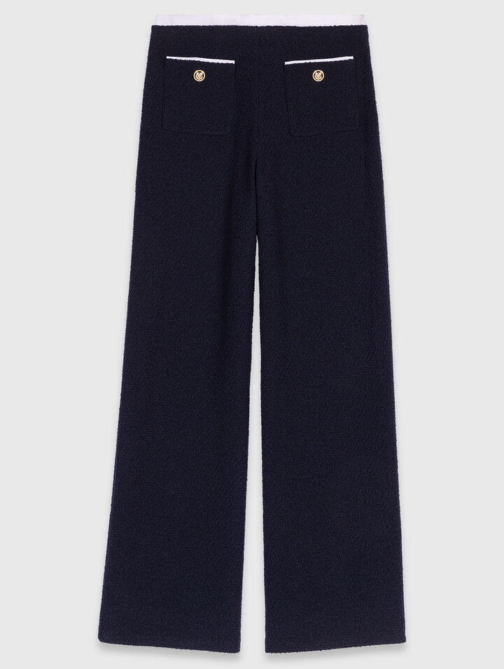 Gerade Tweed-Hose