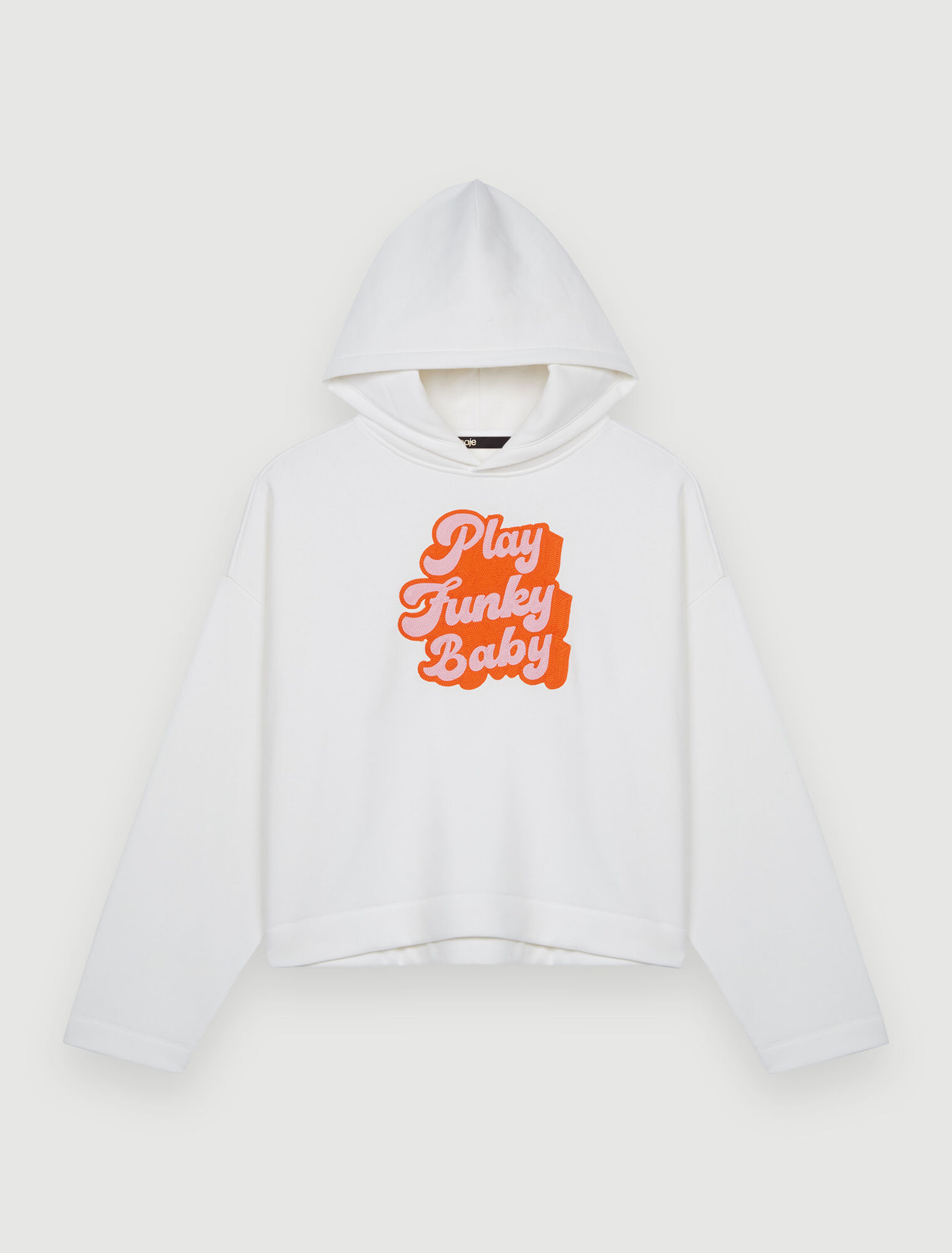Sweatshirt mit 70er-Jahre-Stickerei