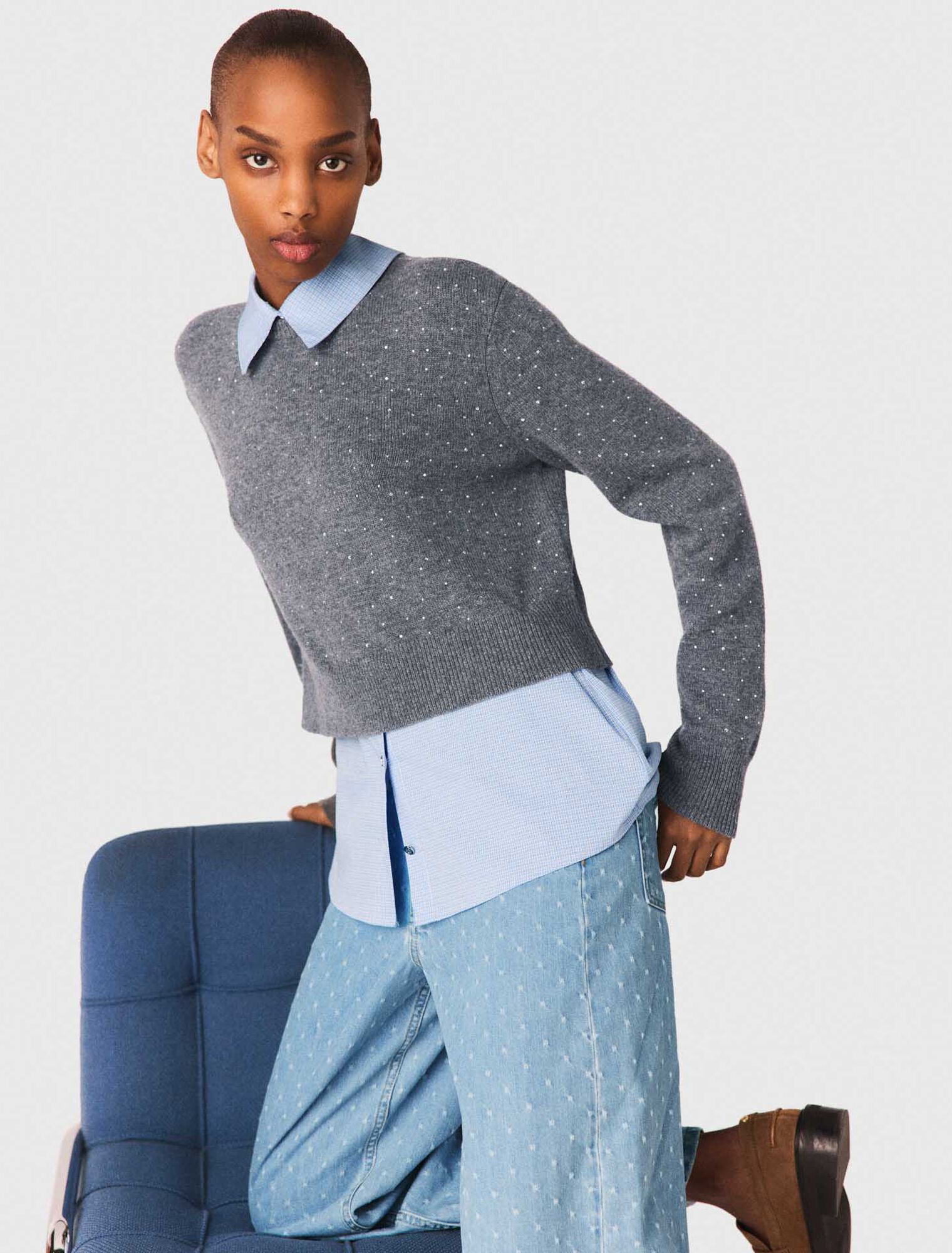 Strasspulli mit abnehmbaren Details