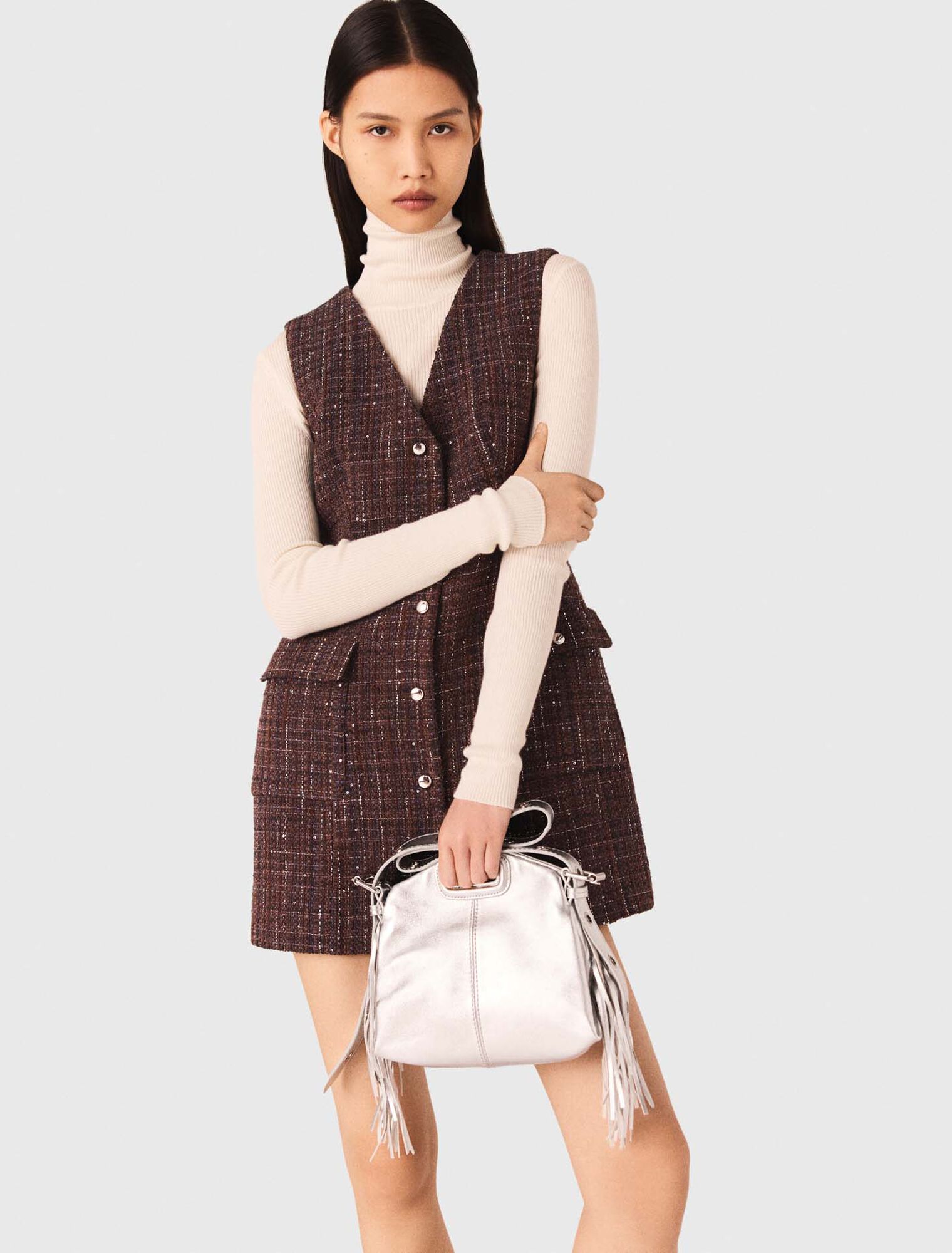 Kurzes Kleid aus Tweed