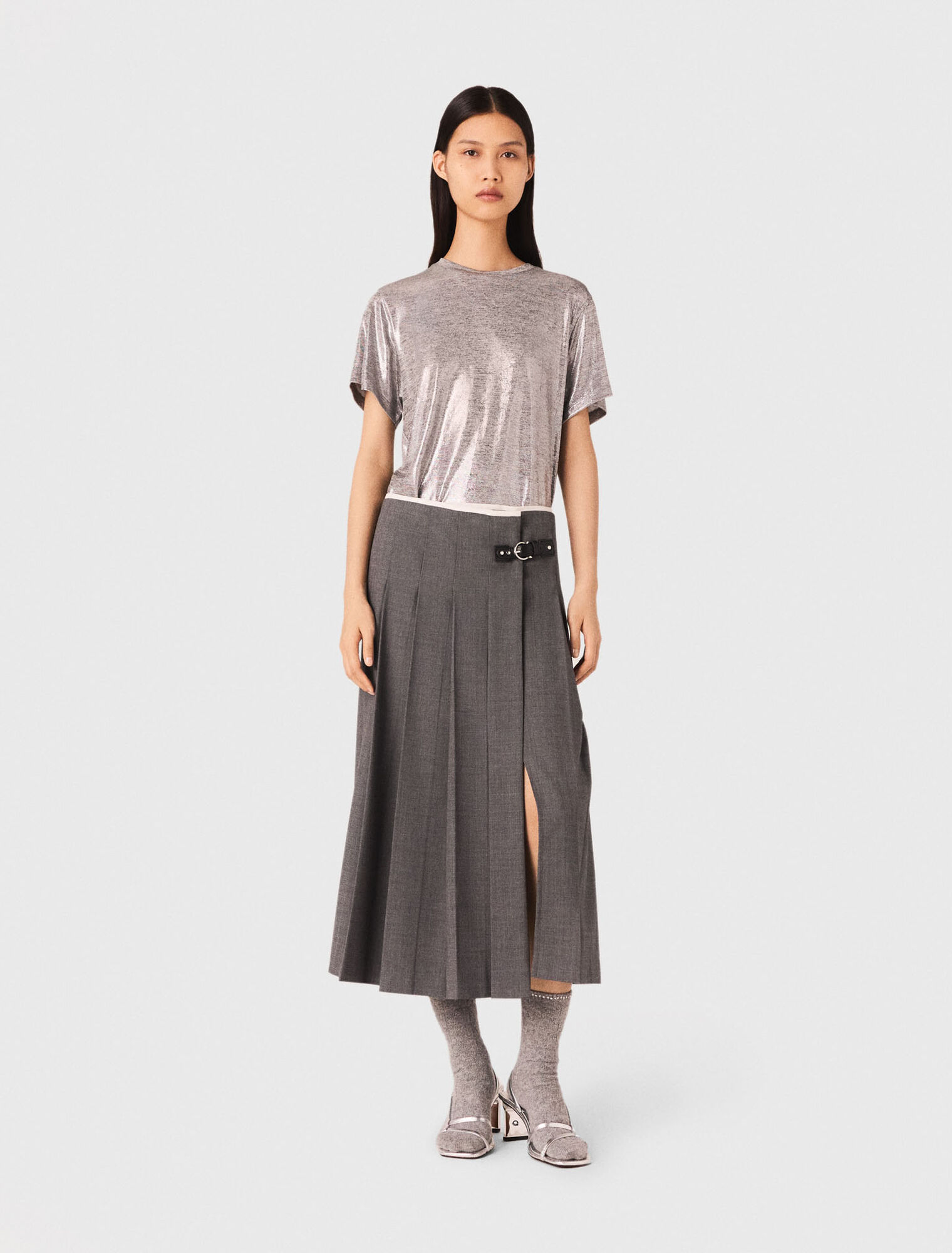 T-Shirt aus Lamé