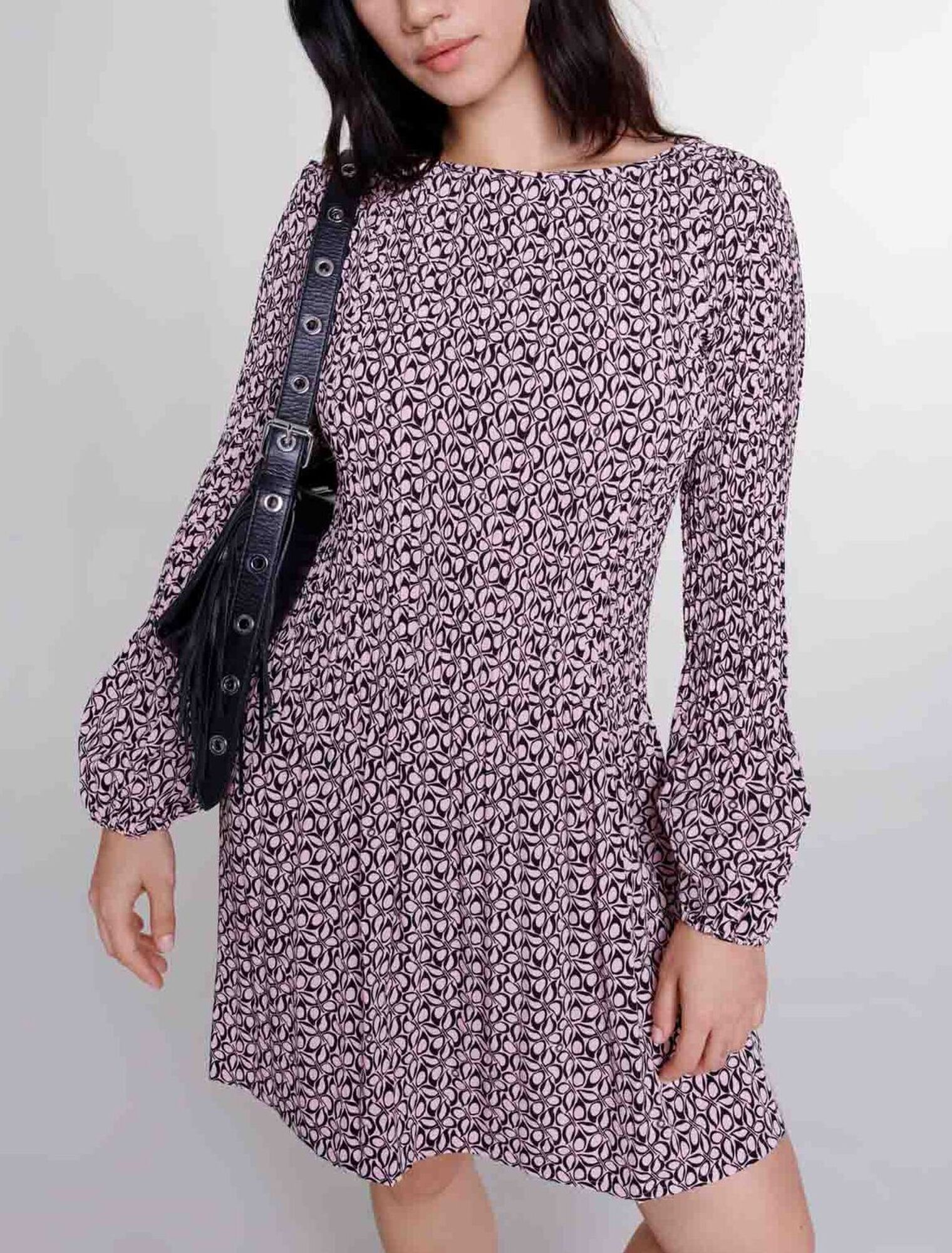 Kurzes Kleid mit Print