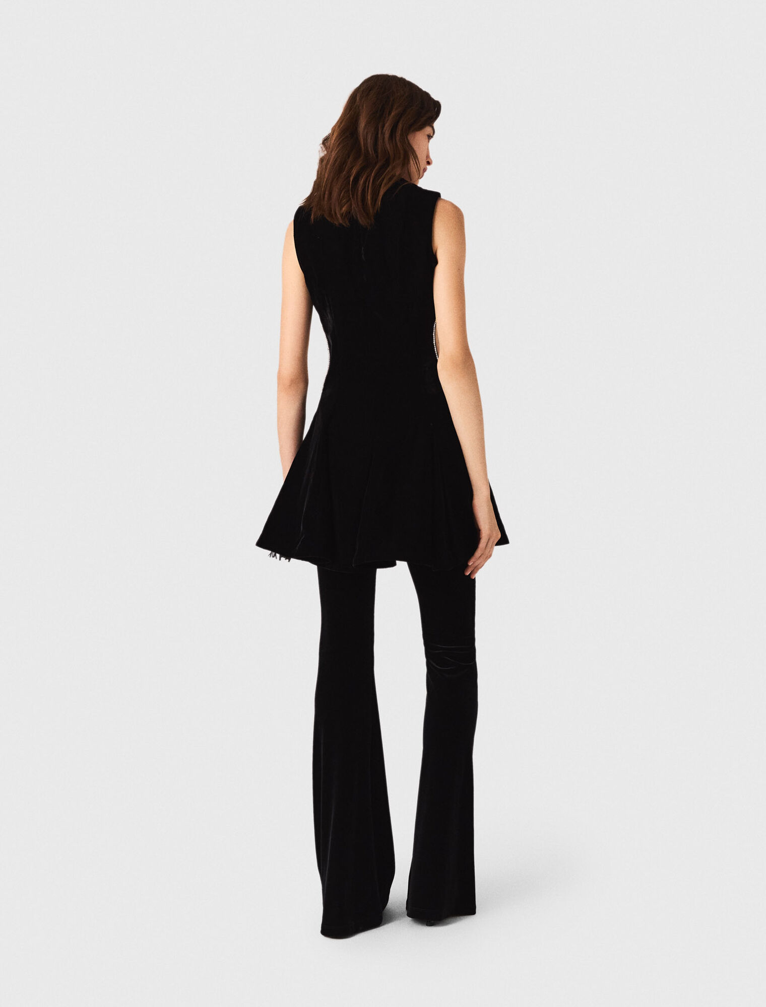 Kurzes Samtkleid