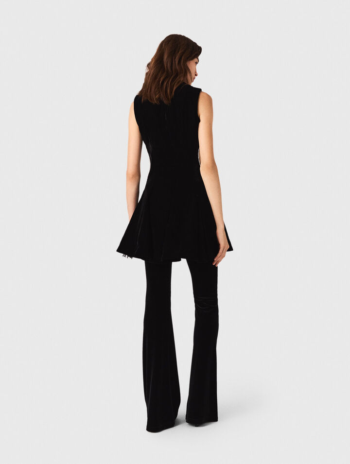 Kurzes Samtkleid