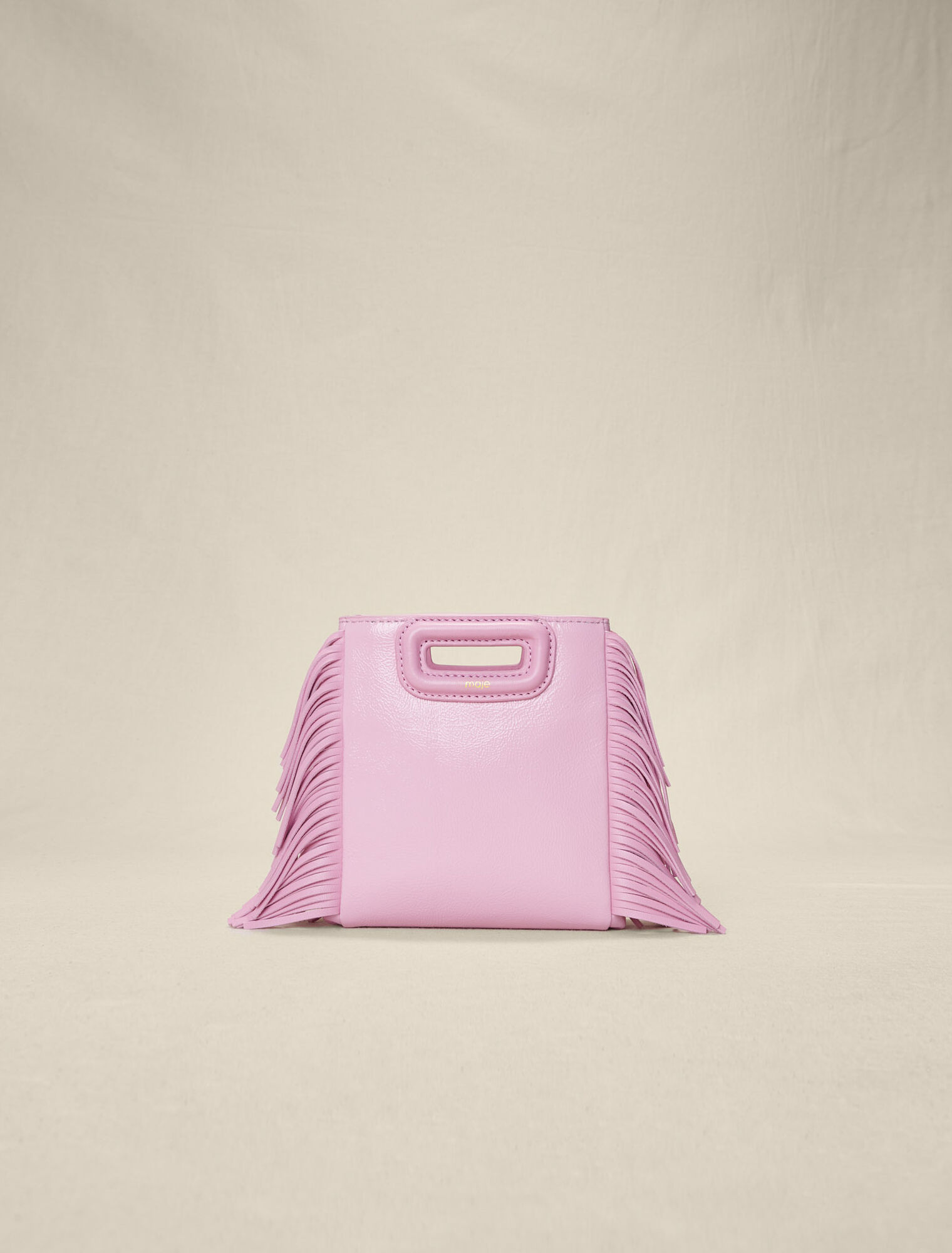 M Mini-Tasche aus rosafarbenem Leder