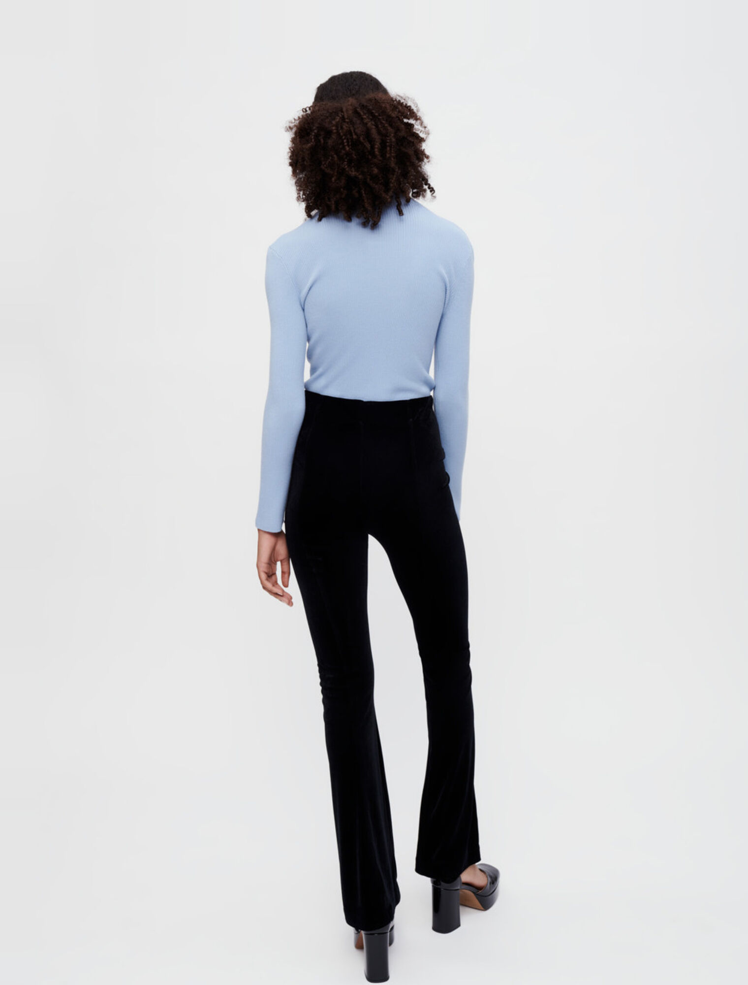 Stretch-Hose aus Samt