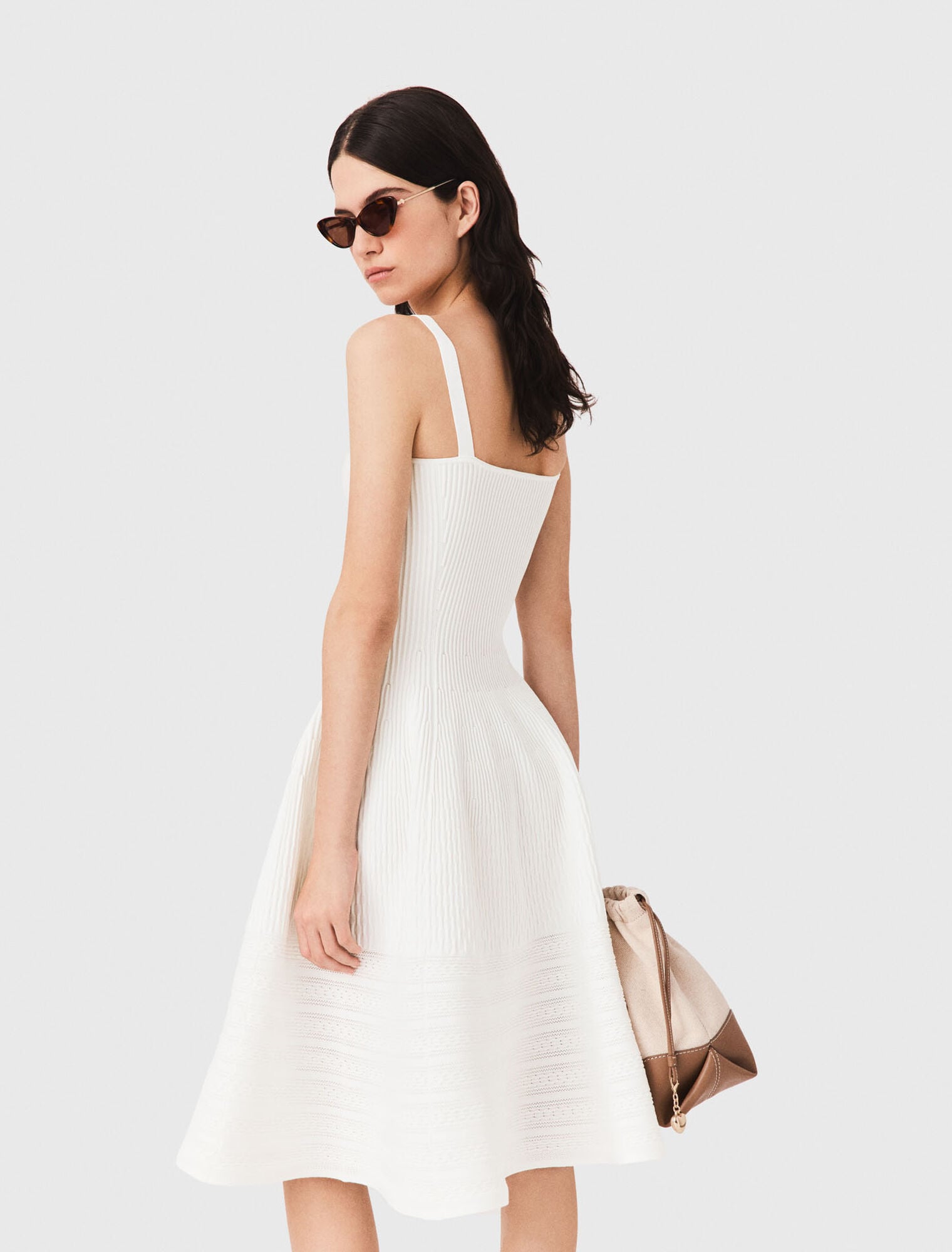 Langes Strickkleid