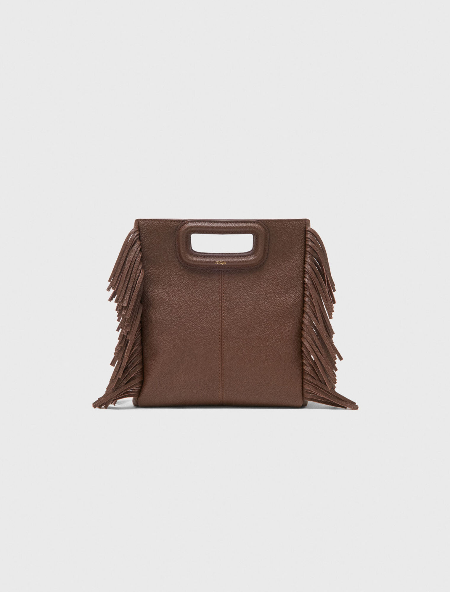 M-Tasche aus genarbtem Leder