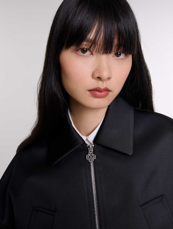 Blouson aus Satin