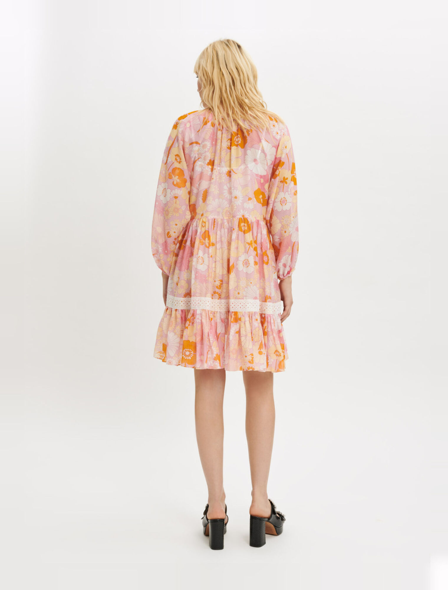 Kleid aus Baumwoll- und Seidenvoile