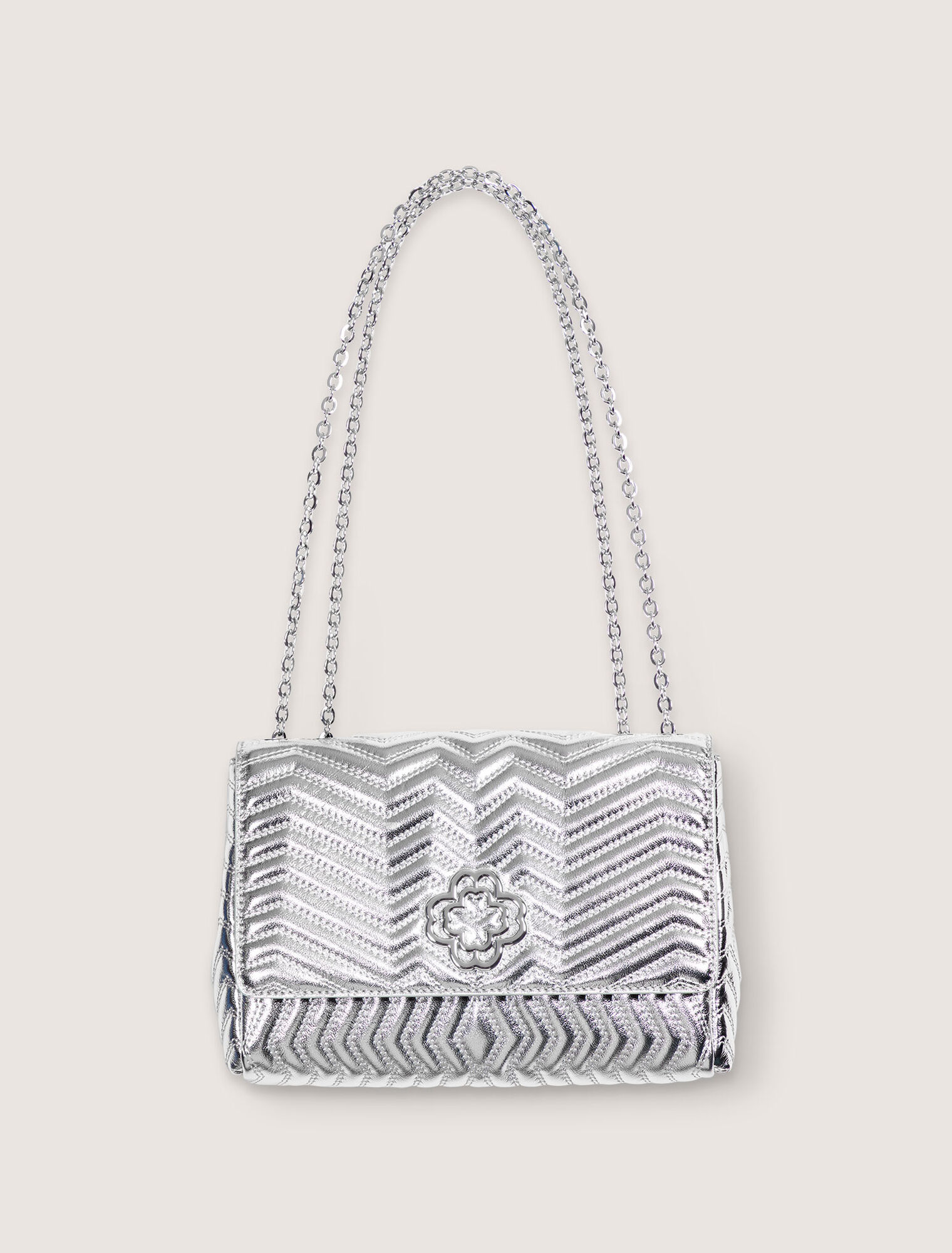 Metallisch lederne Tasche
