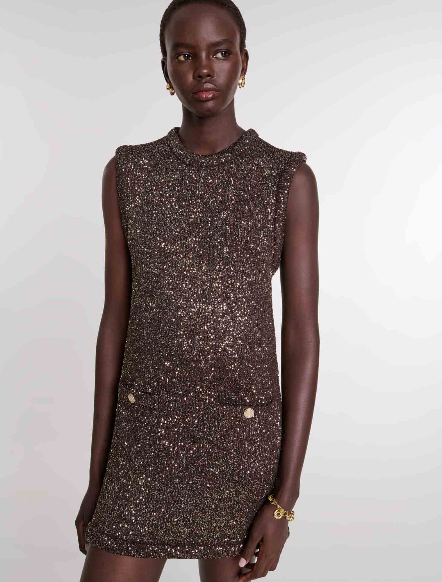 Kurzes Paillettenkleid