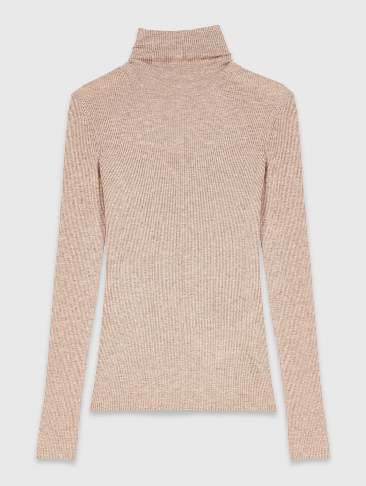 Second-Skin-Stehkragenpullover