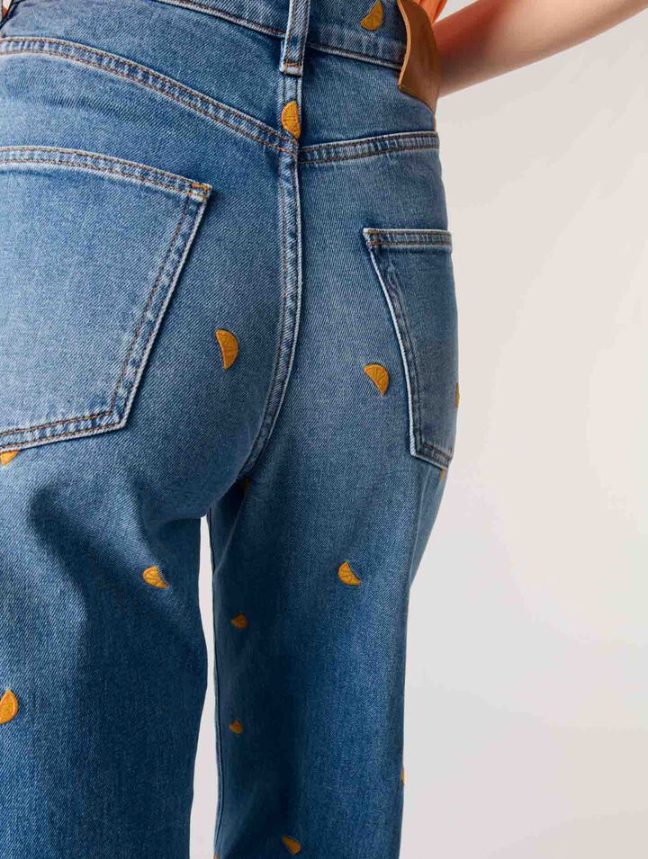 Bestickte Jeans