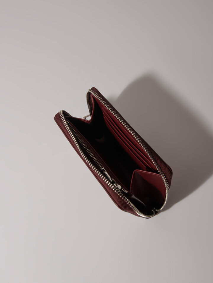 Brieftasche aus Craquelé-Leder