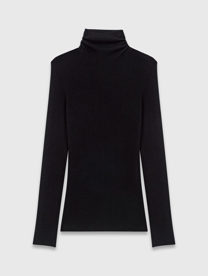Second-Skin-Stehkragenpullover