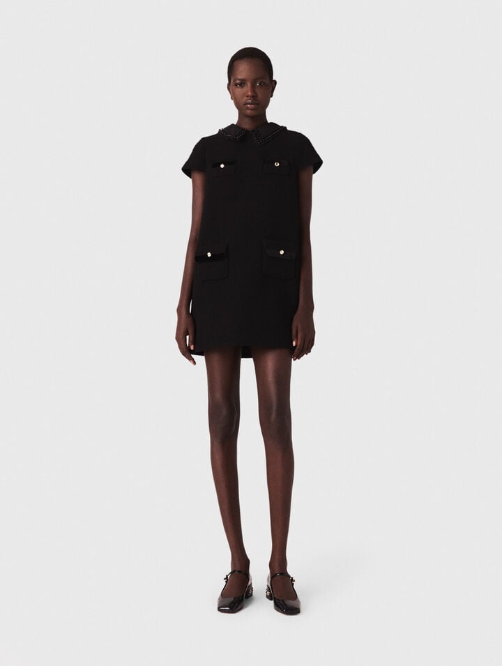 Kurzes Kleid aus Tweed