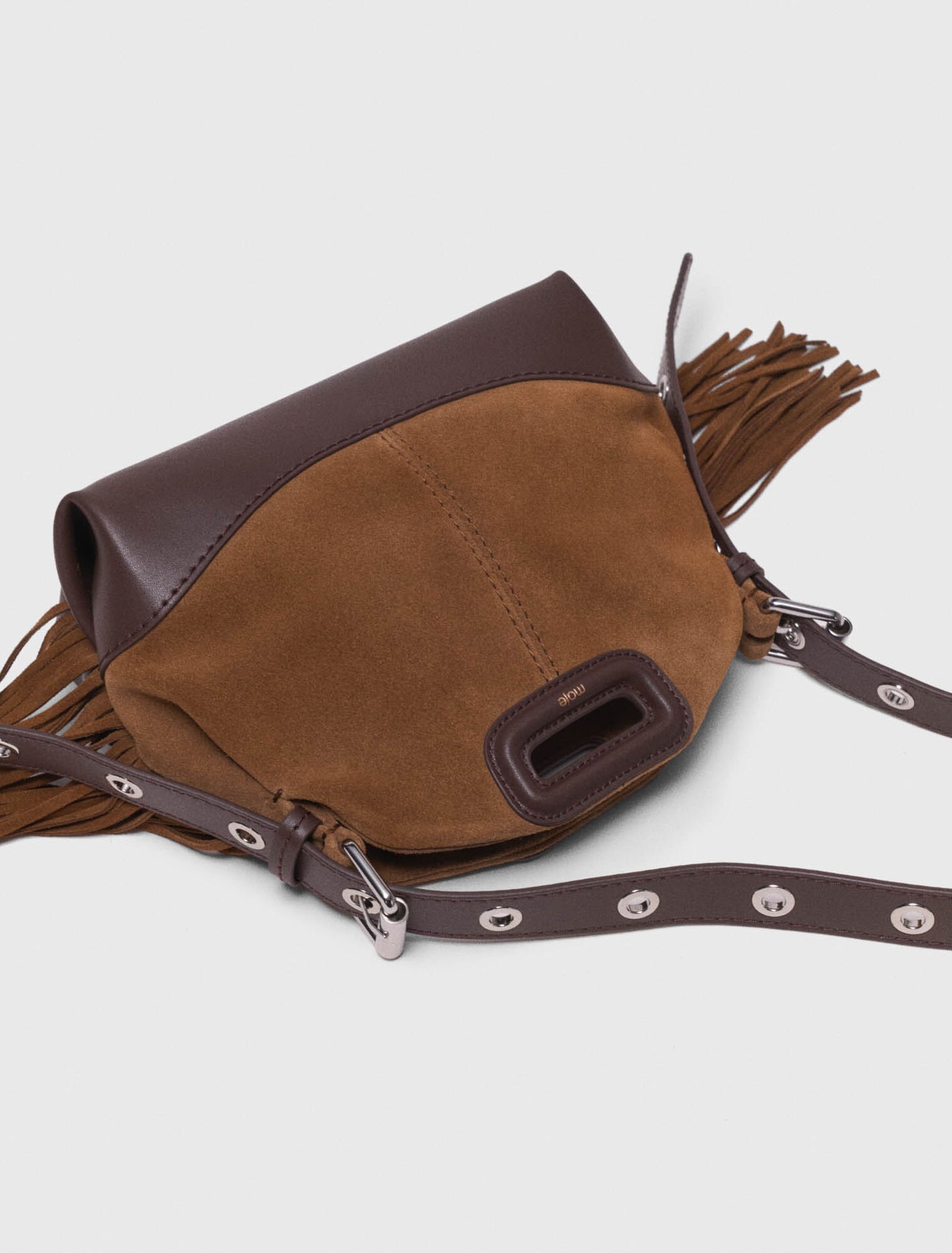 Tasche Miss M Mini, Leder/Wildleder