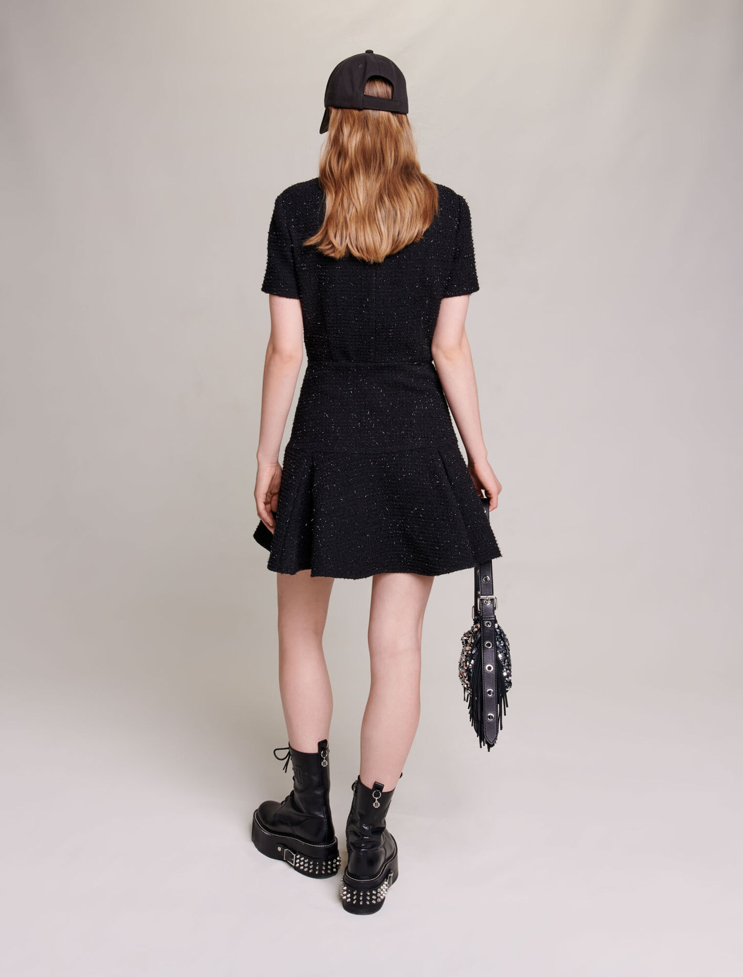 Kurzes Kleid aus Tweed