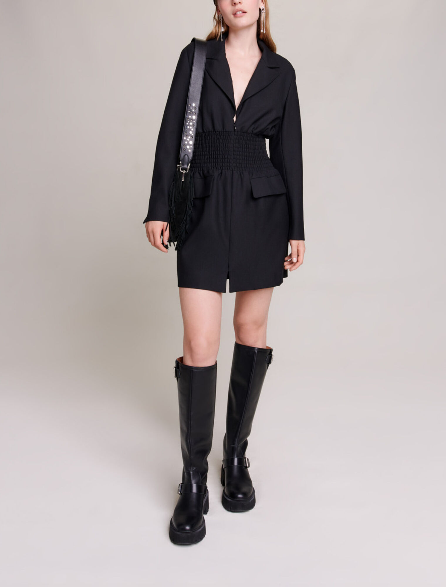 Kurzes gesmoktes Kleid