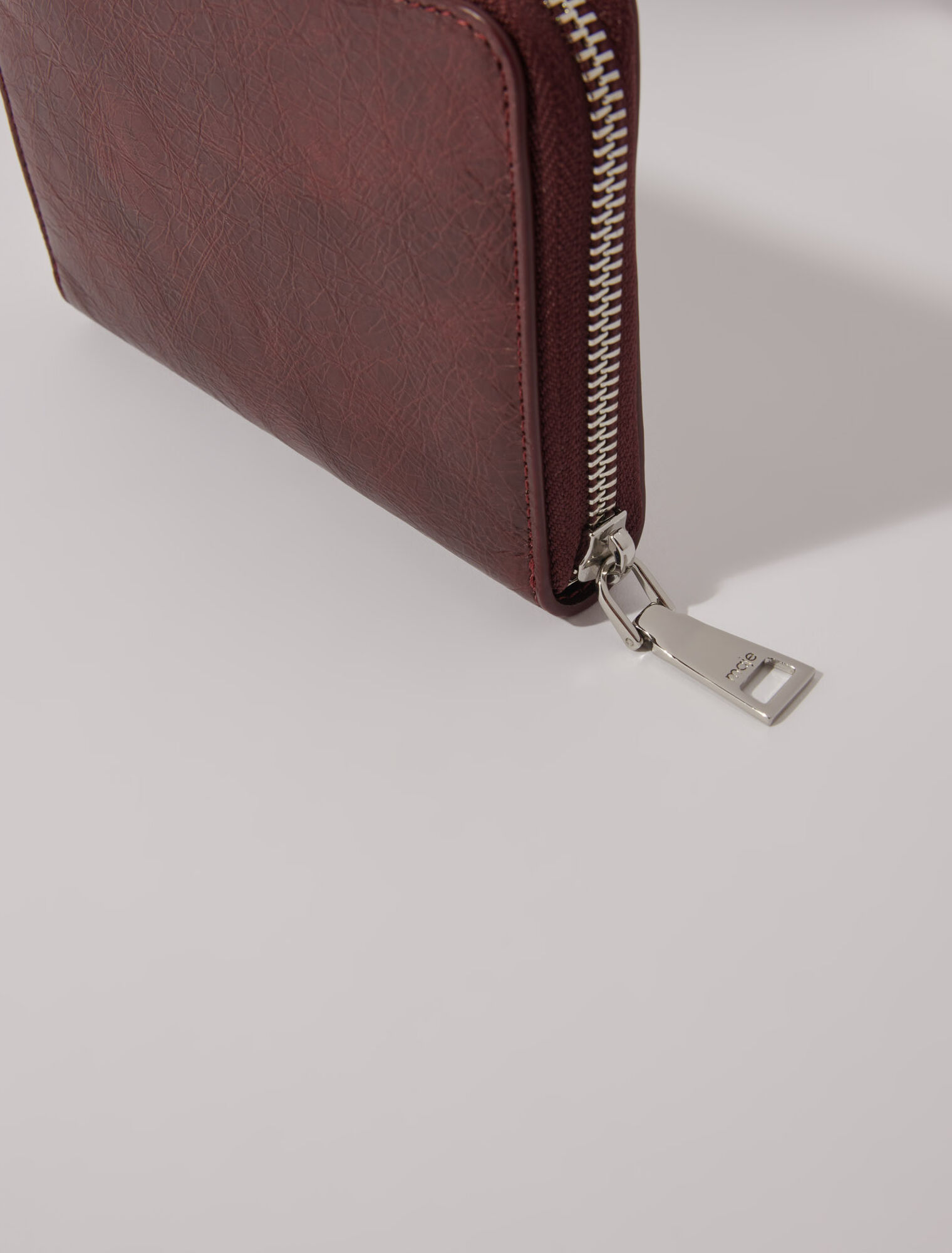 Brieftasche aus Craquelé-Leder