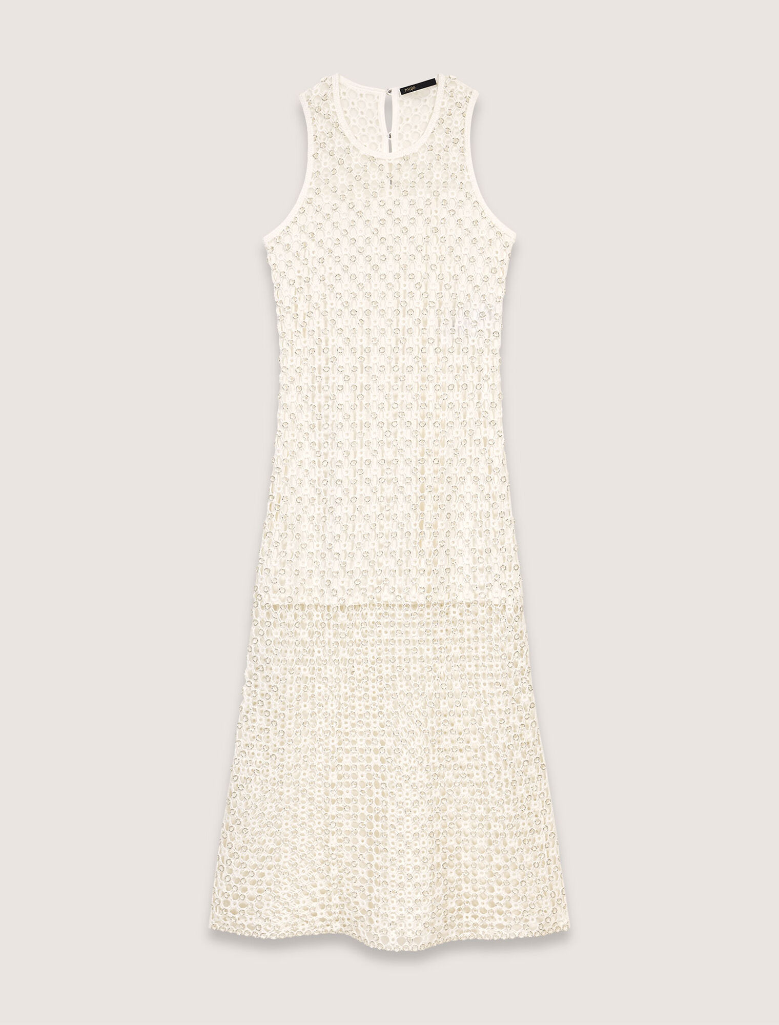 Langes Kleid aus Guipure-Spitze